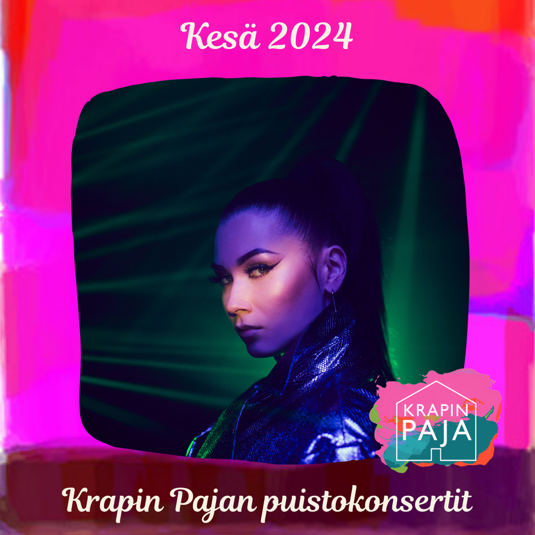 Anna Puu esiintyy Krapin puistokonsertissa kesällä 2024