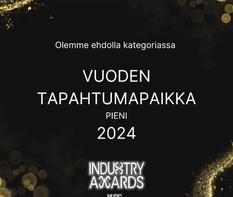 Krapin Paja on ehdolla vuoden tapahtumapaikaksi 2024!