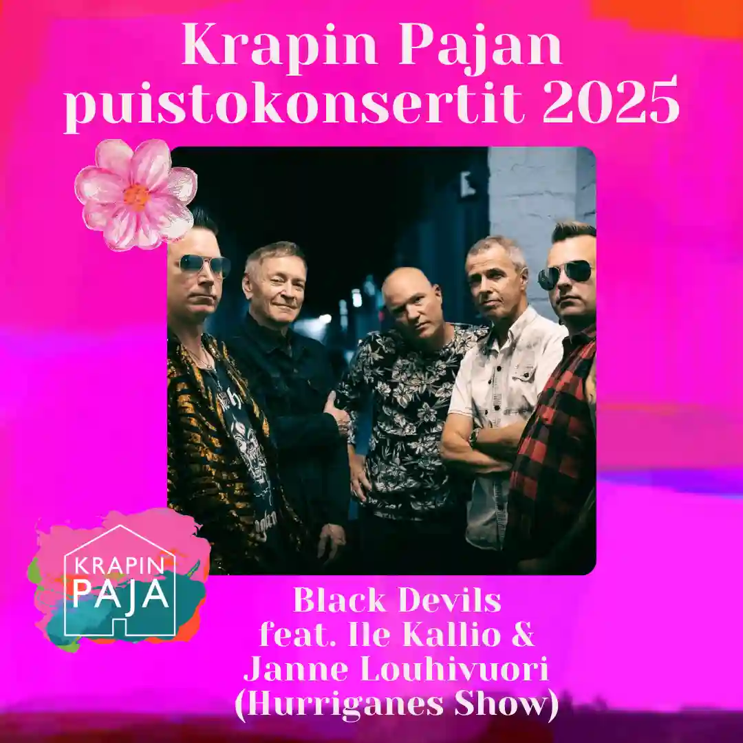 Suvi Teräsniska esiintyy Krapin Puistokonsertissa kesällä 2025