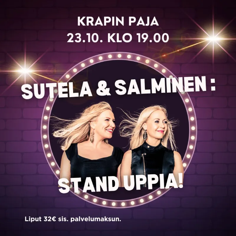 sutela ja salminen KRAPIN PAJA Saimaa tulee Krapin Pajalle keväällä 2024