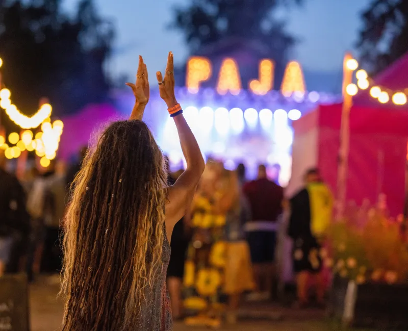 Puutahajuhlat 2025 fiilis Krapin Puutarhajuhlien pääestradin artistit listattuna