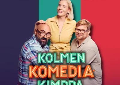 Kolmen Komediakimppa – Ali Jahangiri, Roosa Maskonen ja Aatu Raitala
