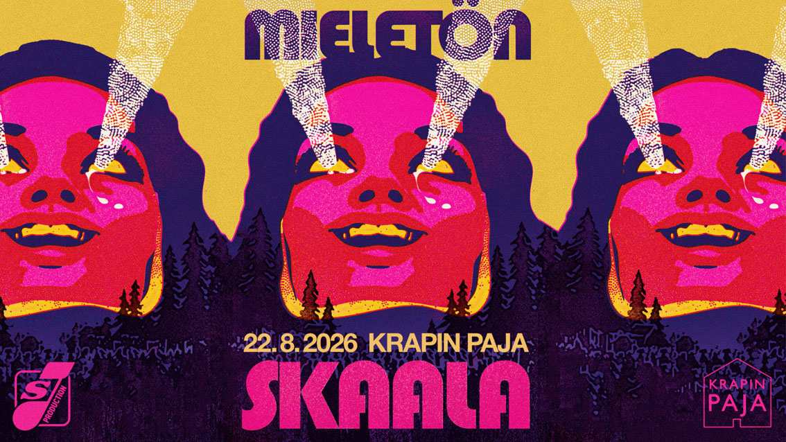 Mieletön skaala-festivaali Krapin tapahtumapihalla elokuussa 2026